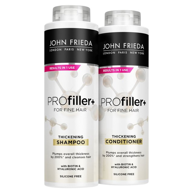 John Frieda Pro Filler+ Shampoo &amp; Conditioner Twin Pack   2 x 500ml