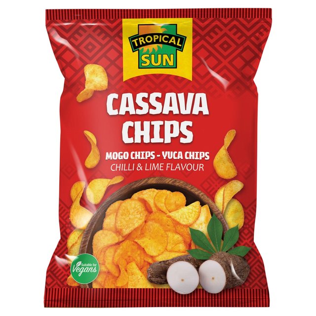 Tropical Sun Cassava Chips Chilli & Lime Flavour   80g GOODS M&S   