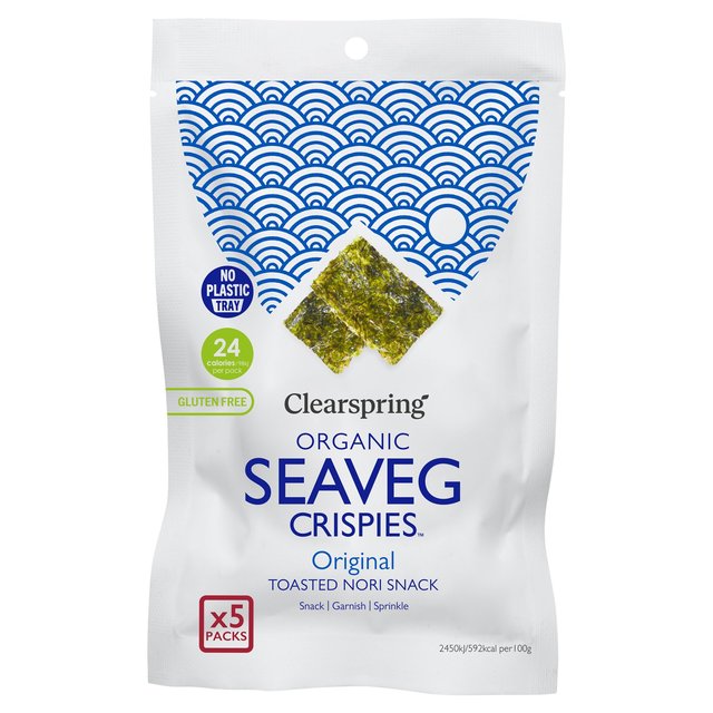 Clearspring Organic Seaveg Crispies Multipack - Original   5 x 4g