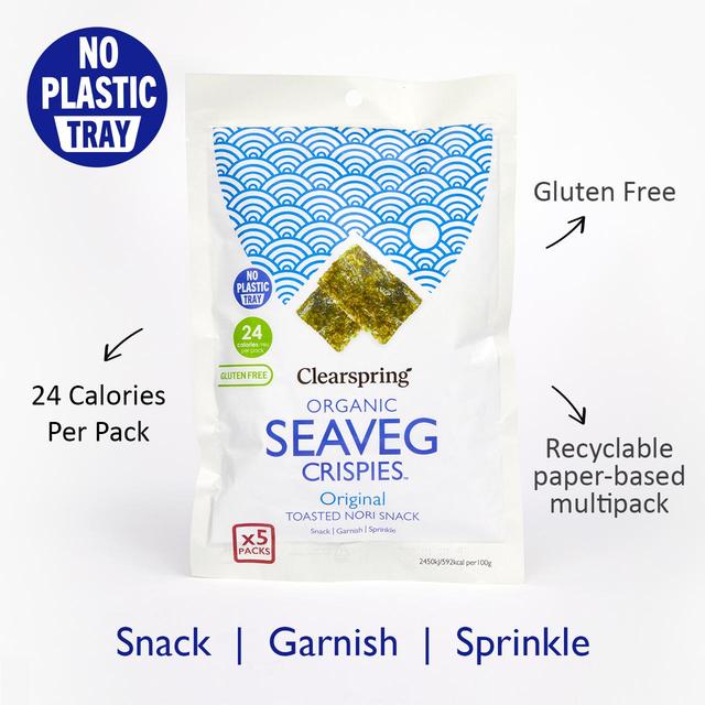 Clearspring Organic Seaveg Crispies Multipack - Original   5 x 4g GOODS M&S   