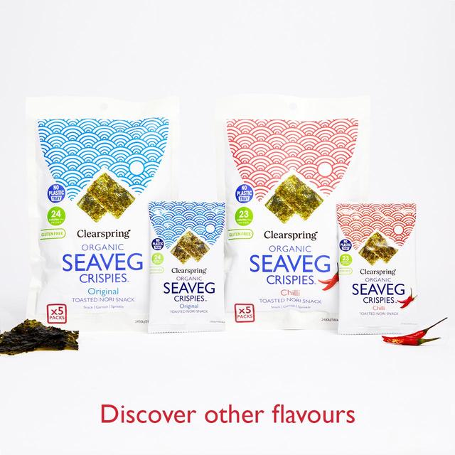 Clearspring Organic Seaveg Crispies Multipack - Chilli   5 x 4g