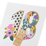 Bright Floral 18th Birthday Card GOODS M&S   