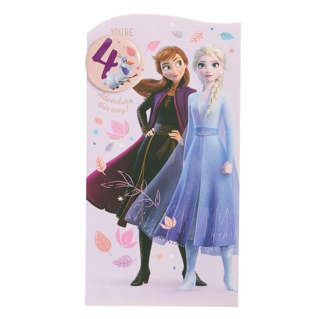 Disney Frozen 4th Birthday Card GOODS M&S   