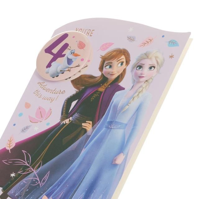 Disney Frozen 4th Birthday Card GOODS M&S   