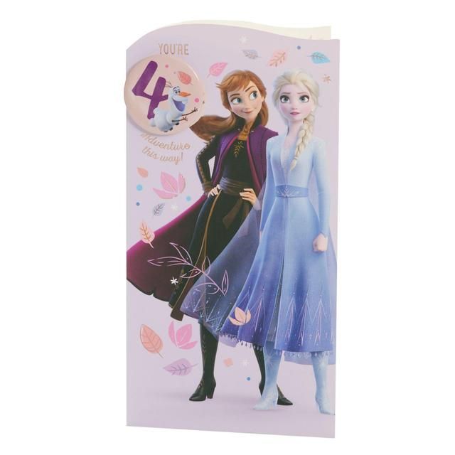 Disney Frozen 4th Birthday Card GOODS M&S   