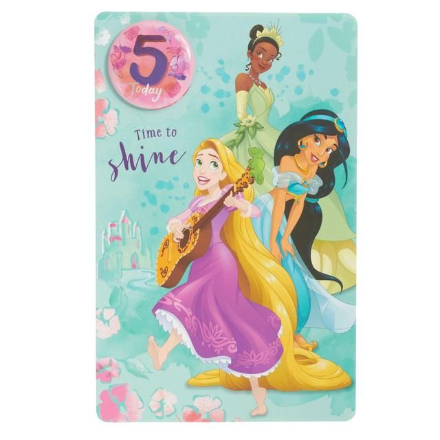 Disney Princesses 5th Birthday Card GOODS M&S   