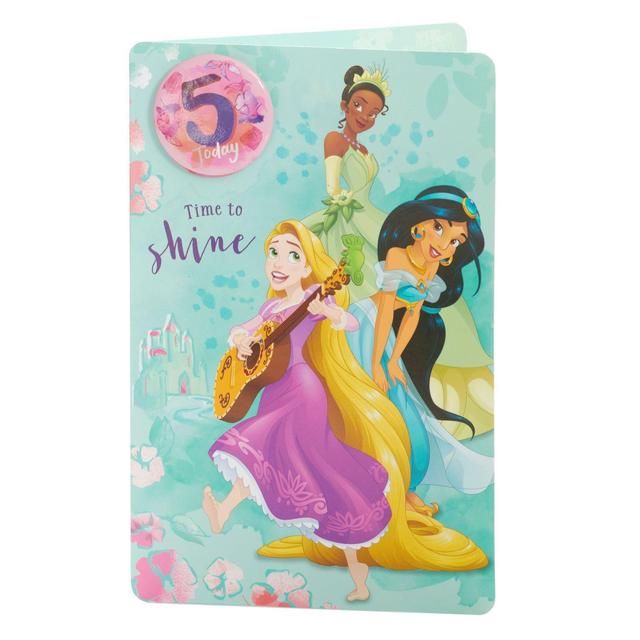 Disney Princesses 5th Birthday Card GOODS M&S   