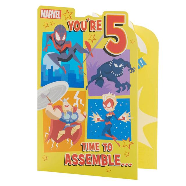 Avengers Assemble 5th Birthday Card GOODS M&S   