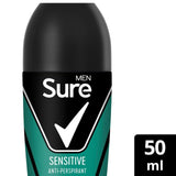 Sure Men Antiperspirant Deodorant Roll On Sensitive   50ml GOODS M&S   