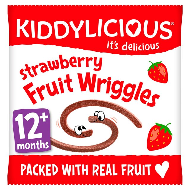 Kiddylicious Strawberry Wriggles Baby Snacks   12g GOODS M&S   