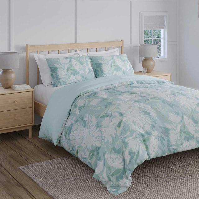 M&S Watercolour Floral Bedding Set Blue GOODS M&S   