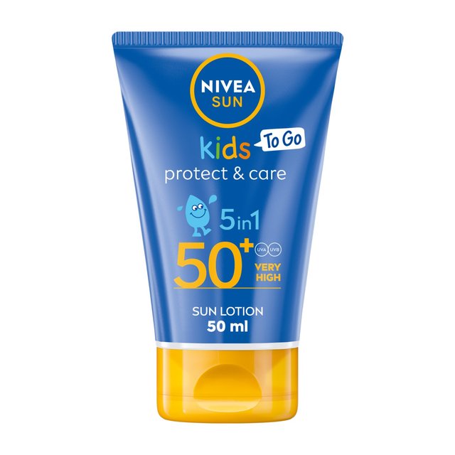 NIVEA SUN Kids Protect & Care SPF 50+ Sun Cream Pocket Size   50ml GOODS M&S   