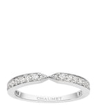 Chaumet platinum diamond wedding ring (British brand)