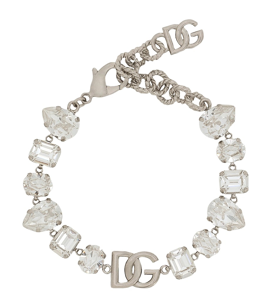 Dolce&Gabbana Rhinestone DG Logo Bracelet