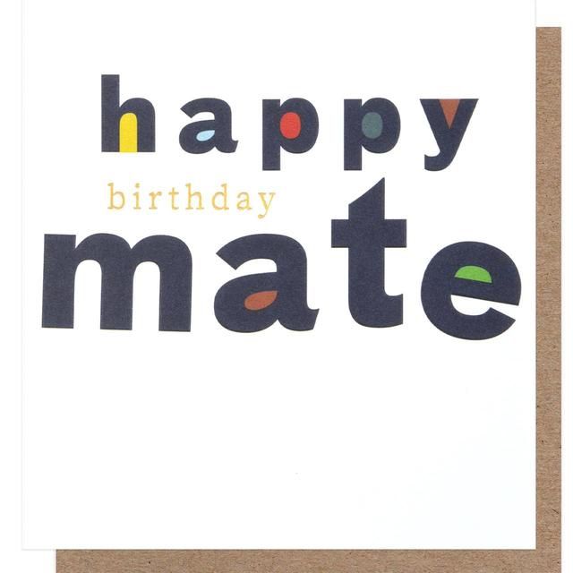 Happy Birthday Mate Card GOODS M&S   