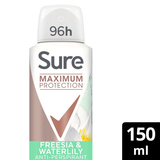 Sure Women Antiperspirant Deodorant Aerosol Max Pro Freesia & Water Lily   150ml GOODS M&S   