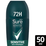 Sure Men Antiperspirant Deodorant Roll On Nonstop Sensitive   50ml GOODS M&S   