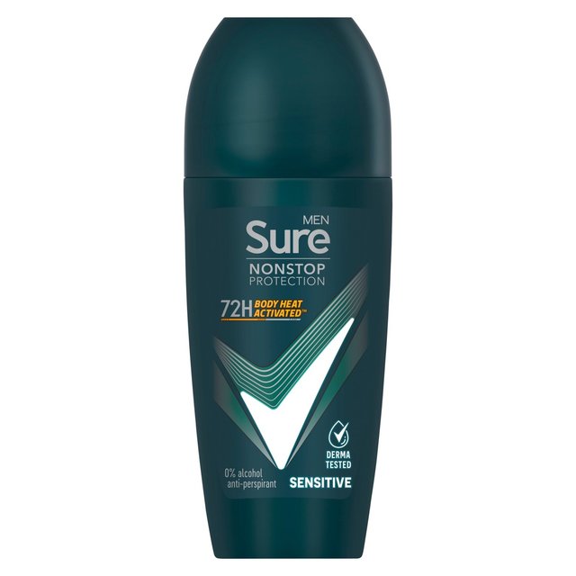 Sure Men Antiperspirant Deodorant Roll On Nonstop Sensitive   50ml GOODS M&S   