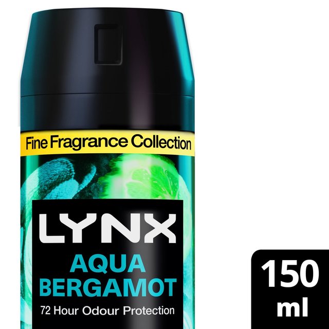 Lynx Fine Fragrance Collection Premium Deodorant Bodyspray Aqua Bergamot   150ml