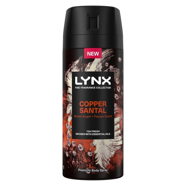 Lynx Fine Fragrance Collection Premium Deodorant Bodyspray Copper Santal   150ml