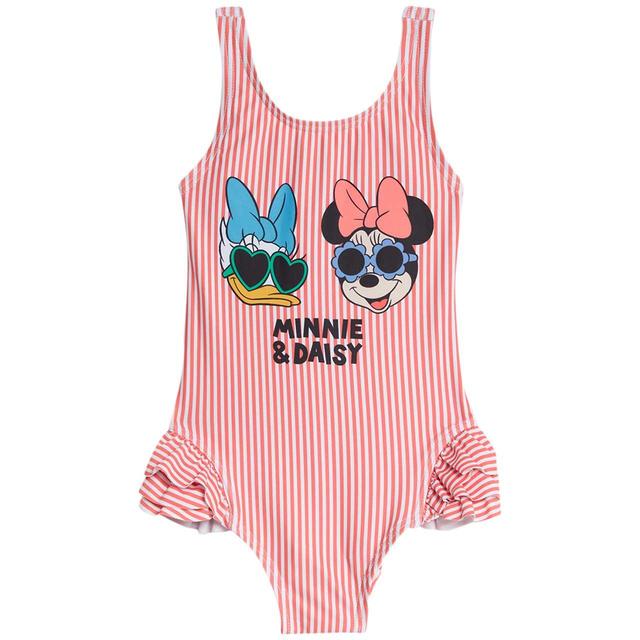 M&S Minnie Mouse Swimsuit 2-8 Years Coral GOODS M&S   