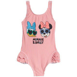 M&S Minnie Mouse Swimsuit 2-8 Years Coral GOODS M&S   