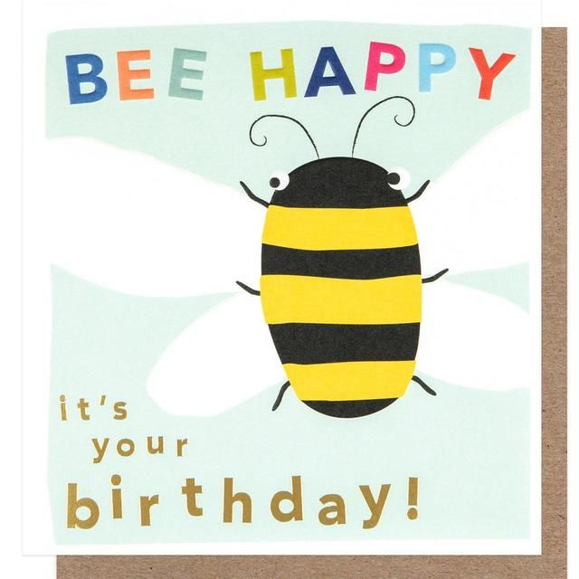 Caroline Gardner Bumble Bee Birthday Card GOODS M&S   