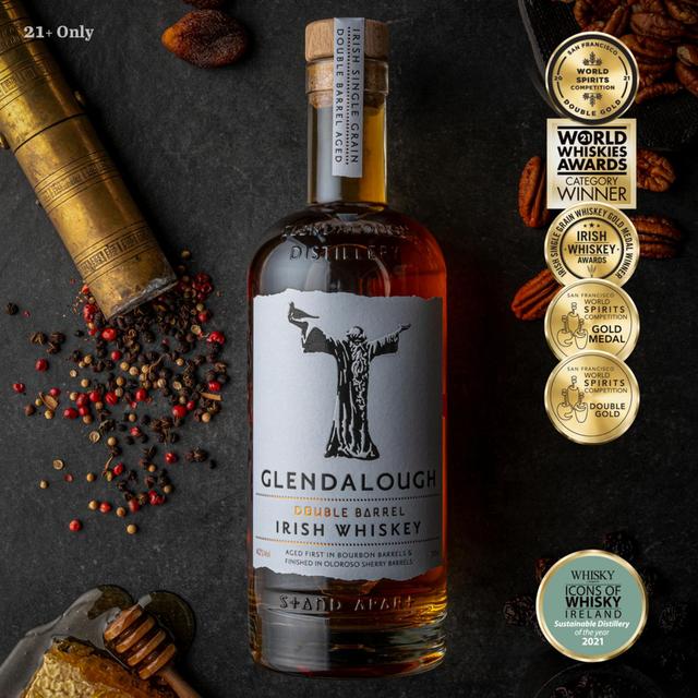 Glendalough Double Barrel Irish Whiskey   70cl