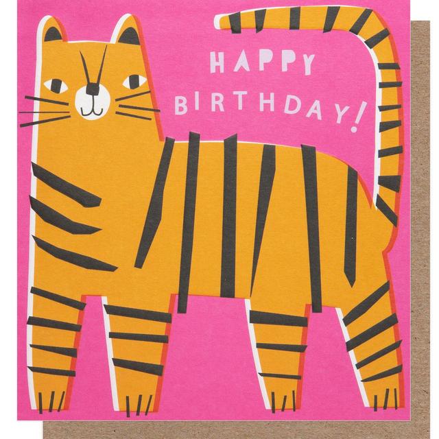 Tiger Happy Birthday Card GOODS M&S   