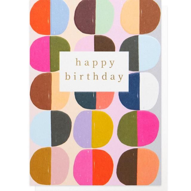 Circles Pattern Birthday Card GOODS M&S   