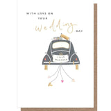 Decorated Car Wedding Card GOODS M&S   