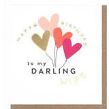 Hearts Wife Birthday Card GOODS M&S   