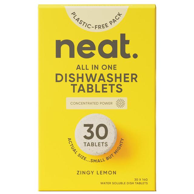 Neat All in One Dishwasher Tablets Lemon 30s   30 per pack GOODS M&S   