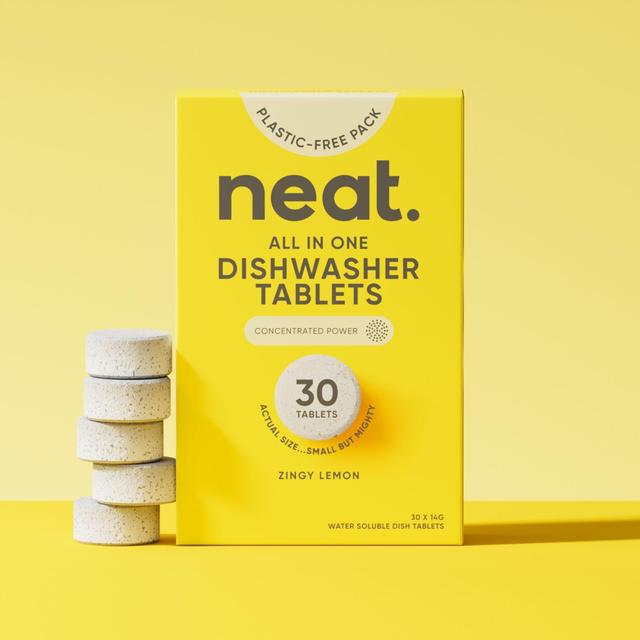 Neat All in One Dishwasher Tablets Lemon 30s   30 per pack GOODS M&S   