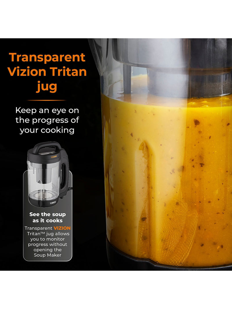 Tower Vizion soup maker 1.6L for soups and smoothies, British brand