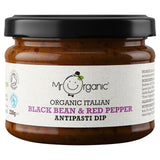 Mr Organic Black Bean & Red Pepper Antipasti Dip   230g GOODS M&S   