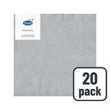 Silver Paper Napkins   20 per pack GOODS M&S   