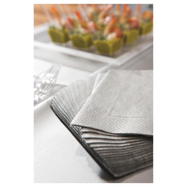 Silver Paper Napkins   20 per pack GOODS M&S   