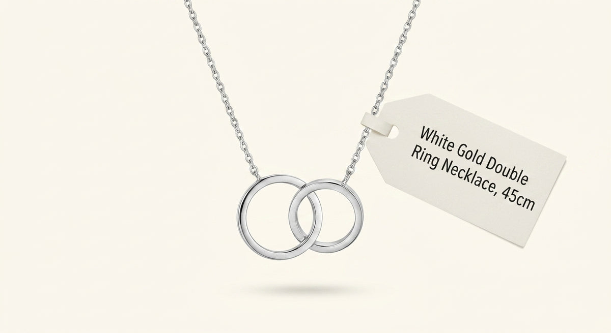 Cartier LOVE 18ct white gold necklace, imported from the UK