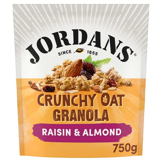 Jordans Crunchy Oat Raisin & Almond Granola Breakfast Cereal 750g cereals Sainsburys   