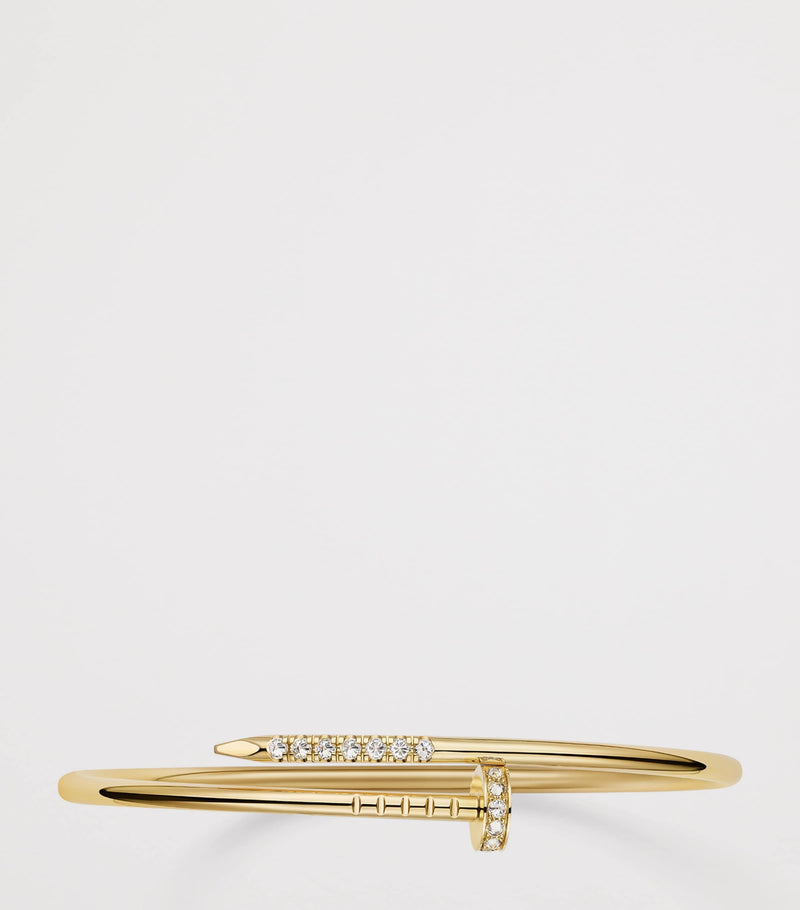 Cartier Juste Un Clou yellow gold diamond bracelet (British brand)