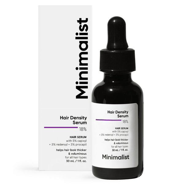 Minimalist hair density serum for growth, imported from the UK
