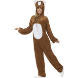 Smiffys bear costume jumpsuit hood, UK version
