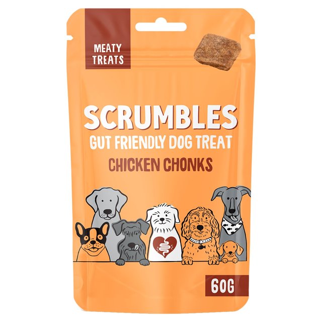 Scrumbles Dog Treats Meaty Chicken Chonks   60g GOODS M&S   