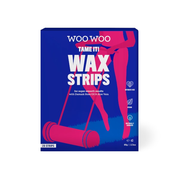 Woo Woo Tame It! Bikini Wax Strips (10X Twin Strips+2 Wipes)