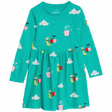 M&S Printed Dress 2-8 Years Bright Aqua GOODS M&S   