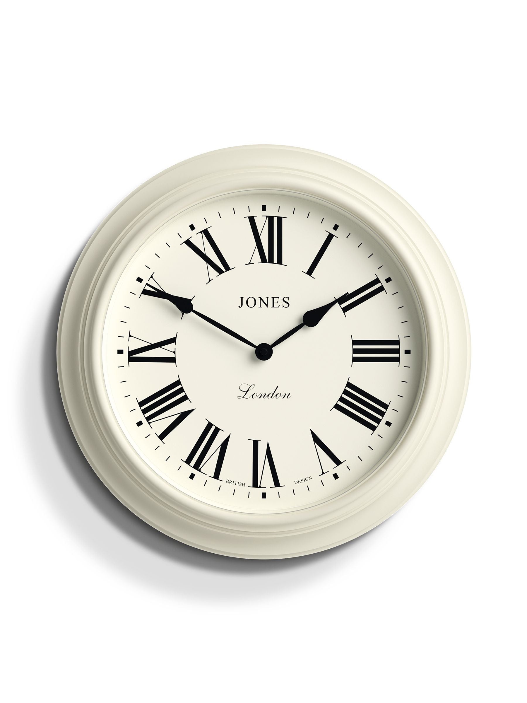 Jones Clocks White Supper Club wall clock 40cm, UK version
