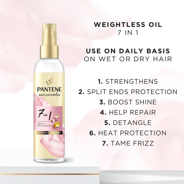 Pantene Miracles 7In1 Weightless Hair Oil 145Ml   145ml GOODS M&S   