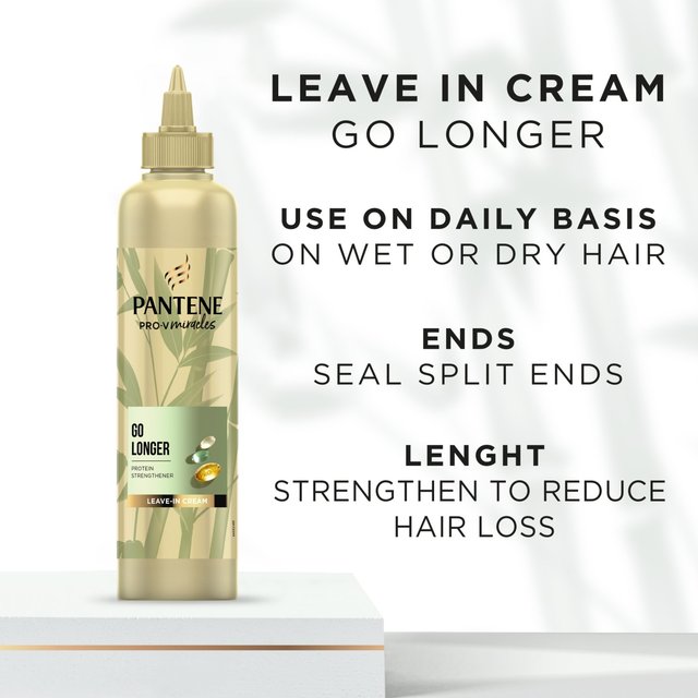 Pantene Miracles Go Longer Leave In Cream 300Ml   300ml GOODS M&S   