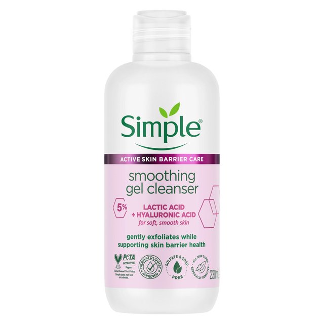 Simple Healthy Skin Barrier Smoothing Gel Cleanser   230ml GOODS M&S   